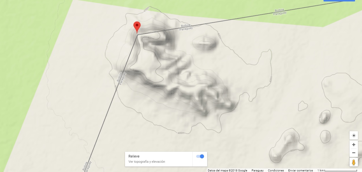 Los Cerros del Departamento de Alto Paraguay